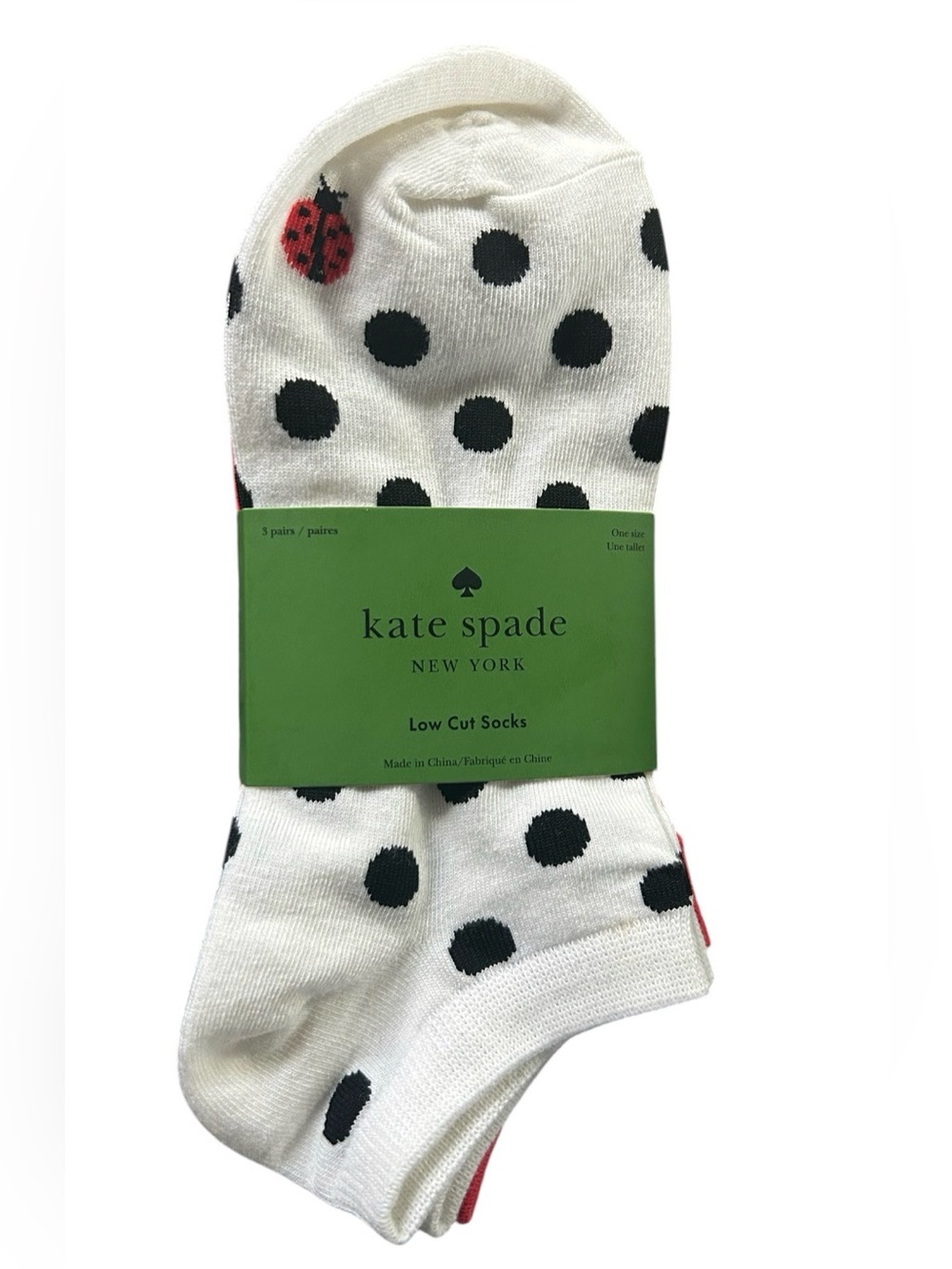 Kate Spade Low Cut 3pairs Socks NWT